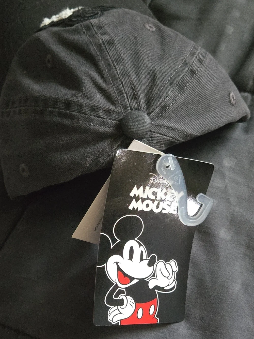 Disney Black Embroidered Mickey Baseball Cap for Kids